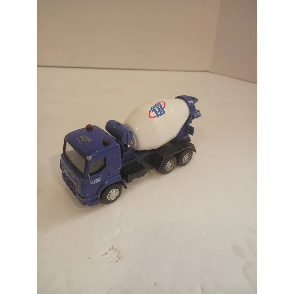 JFL Concrete Blue Cement Mixer Diecast Toy Truck Construction Vehicle #22A